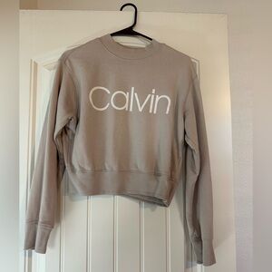 Calvin Klein Taupe Crewneck Sweatshirt